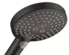 Hansgrohe Raindance Select S 120 3sr.dušo galvutė 15L/min, matinė juoda