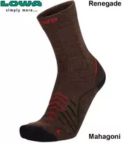 Kojinės Lowa Renegade Mahagoni