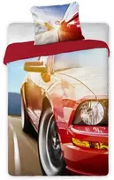 MCU Patalynė bawełniana 140x200 Auto car samochód 2464 bordinė Turbo