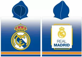 Real Madrid pončo rankšluostis su gobtuvu 60 x 120 cm
