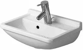 Duravit Starck 3 Handrinse praustuvas, prie sienos tvirtinamas kriauklė, keraminė, balta, 450 mm