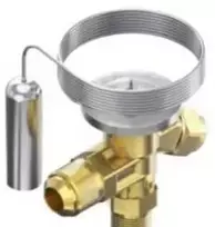 Danfoss T2, R134a/R513A - Termostatinis išsiplėtimo vožtuvas, 3/8'', platėjantis, 1/2'', platėjantis