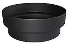 Kierulff Metalbestos dūmtraukio vamzdžio adapteris 150 mm, juodas, 157 mm vidinis skersmuo/149 mm išorinis skersmuo