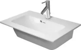 Duravit ME by Starck kriauklė 63x40cm - Kompaktiška su maišytuvo anga ir perpildymo anga