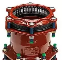 Gf Georg Fischer Tiesi jungtis 315–356 mm – tempiama. A4-EPDM. „MultiJoint 3007+“.