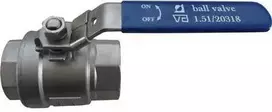 INDURA 1/2" dviejų dalių rutulinis vožtuvas su CF8M (1.4408) - VA patvirtintas