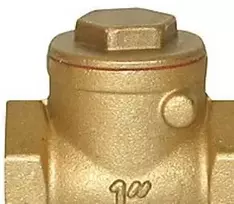 PETTINAROLI Atbulinis vožtuvas 2'' - Su guminiu disku, žalvarinis, montuojamas tik horizontaliai.