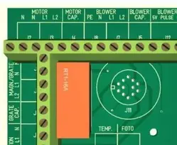 NBE Scotte variklio spausdintinė plokštė NTC12 kontaktų - Degikliams su plokščiu šviesos jutikliu, sumontuotu galinėje plokštėje
