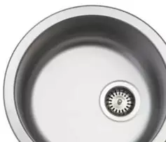 Juvel KC380 matinė kriauklė su sieteliu - virtuvės kriauklė. matinė. Ø385x175. su sieteliu.
