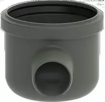 UNIDRAIN išleidimo angos korpusas kampinis - Ø50 mm horizontalus, su vandens sifonu
