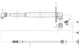 „Mora Garden II“ viršutinė dalis 23 cm - 150 mm (bendras ilgis 230 mm), skirta „Mora Garden II“ santechnikos jungčiai Nr. 743453514