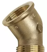 Sanha PURAFIT kampas 1,1/2 mf/np.45° - silicio bronza. Be švino.