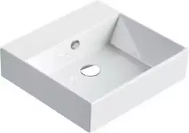 Cosani CATALANO PREMIUM50 kriauklė - 50X47 su maišytuvo anga, perpildymo anga, tvirtinimas varžtais, CATAGLAZE