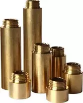 Unite Maišytuvo prailginimas 3/4"-25 mm neapdorotas žalvaris