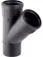 Geberit TRÓJ.SILENT-PP HT 50X50/45 SANI.JUODA