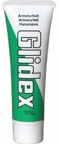 UNIPAK Glidex armatūros tepalas, 30 g tūbelė, pagaminta iš 100 % gryno, silpno kvapo silikoninio aliejaus.