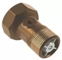 Jc Hansen Vandens skaitiklio varžtas. 1 1/2 x 1 1/4 - iš pistoleto metalo. DN32, 72,5 mm. su atbuliniu vožtuvu.