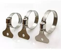 Oem Sliekinis spaustukas su drugeliu 13x19mm - metalinis vamzdžių ir žarnų spaustukas
