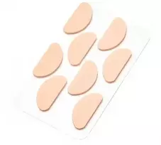 Oem Neslystančios nosies pagalvėlės akiniams - smėlio spalvos - 1.0 mm - 8 vnt - putplasčio lipdukai