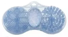 Vonios Aksesuaras - SUNDO Pėdų Valymo Kilimėlis 32mm Aukščio, 280mm Gylio, Mėlynas