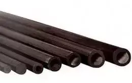 Haoye Stiklo-poliesterio vamzdis 5/2.5 mm - 1 metras juodas