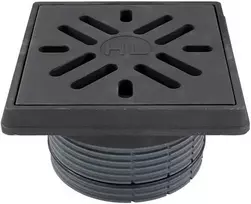 Uždedamas elementas d195mm ketaus rėmas 260x260mm, ketaus grotelės 226x226 12,5t(HL624)