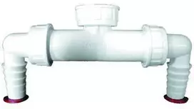 Dvigubas antgalis d 1 žarnai 3/4(17-23mm) su atbuliniu vožtuvu(HL2)