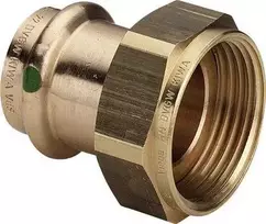 VIEGA Sanpress srieginė jungtis 1"-22 mm, pagaminta iš pistoleto metalo, SC-Contur įvorė/įvorė, trumpa"