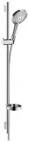 Hansgrohe rokas dušas komplekts Raindance Select S 120 3jet P Unica`S Puro, 900 mm, ar ziepju trauku, hroms
