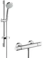 Hansgrohe Ecostat Comfort Combi/Croma 100 Vario dušo kompl. su dušo termostatu. 650 mm. chromas