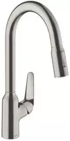 Hansgrohe Focus M42 220 virtuvinis maišytuvas, nerūdijančio plieno spalva