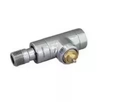 Ekskliuz. termostatinis ventilis 1/2", tiesus, chromas