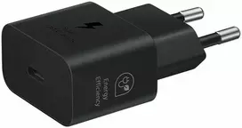 EP-T2510EBE Samsung USB-C 25W Kelioninis įkroviklis juodos spalvos (OOB Bulk)