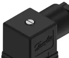 Danfoss Kabelio jungtis, B tipo, juoda - 018F ritė, B tipas, 018Z ritė, B tipas, 042N ritė, B tipas