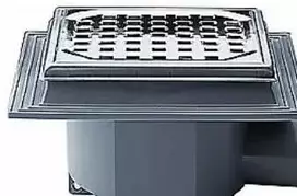 Purus Mini maxi kriauklės dubuo 50 mm - su vandens sifonu, su grotelėmis, betonui