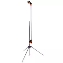 Sodo dušas su stovu Bradas Juodas LINE, 150-210 cm