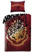 MCU Patalynė bawełniana 140x200 Harry Potter bordinė HP-8087BL poszewka 70x90 Halantex