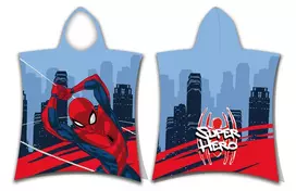 Spider-man "Super hero" Vaikiškas rankšluostis-pončas, 50x115 cm