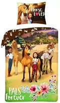 MCU Patalynė medvilninis 140x200 Spirit horses pagalvės užvalkalas 70x90 Kids 12 Halantex