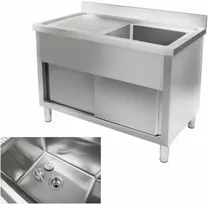 Royal Catering Nerūdijančio plieno kriauklė virtuvei, plotis 120 cm
