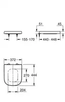 Grohe Unitazo sėdynė su dangčiu Euro Ceramic 39330002