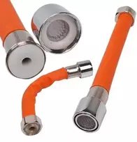 Oem Nerūdijančio plieno vandens žarna 201 - 30 cm - 1/2 colio - gofruotas vamzdis
