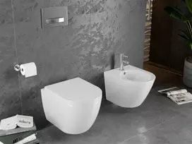 WC Komplektas Mexen 4in1 Fenix Slim su klozetu Lena Rimless Duroplast