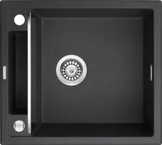 Deante granitinė virtuvinė plautuvė su magnetais Deante Magnetic ZRM G103, Metallic graphite