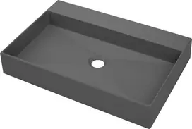 Granito stalviršiai Deante Correo 60x40 cm, CQR_TU6S, antracito metalo