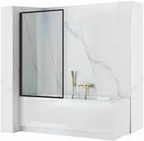 Vonios sienelė Rea Lagos, 80 cm, Juodas