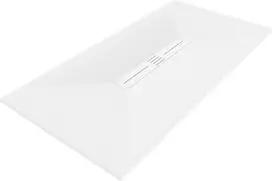 Stačiakampis dušo padėklas Mexen Toro SMC su sifonu, 150 x 80 cm, Baltas+Baltas