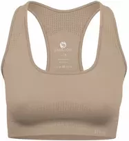 Sportinė liemenėlė moterims STARK SOUL seamless microfiber sport bustier su pakietinimu 5130, smėlio