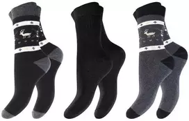 Frotinės termo kojinės moterims Footstar Thermo 68306, 3 poros, juodos