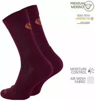 Merino vilnos žygio kojinės Stark Soul 2153, bordo
